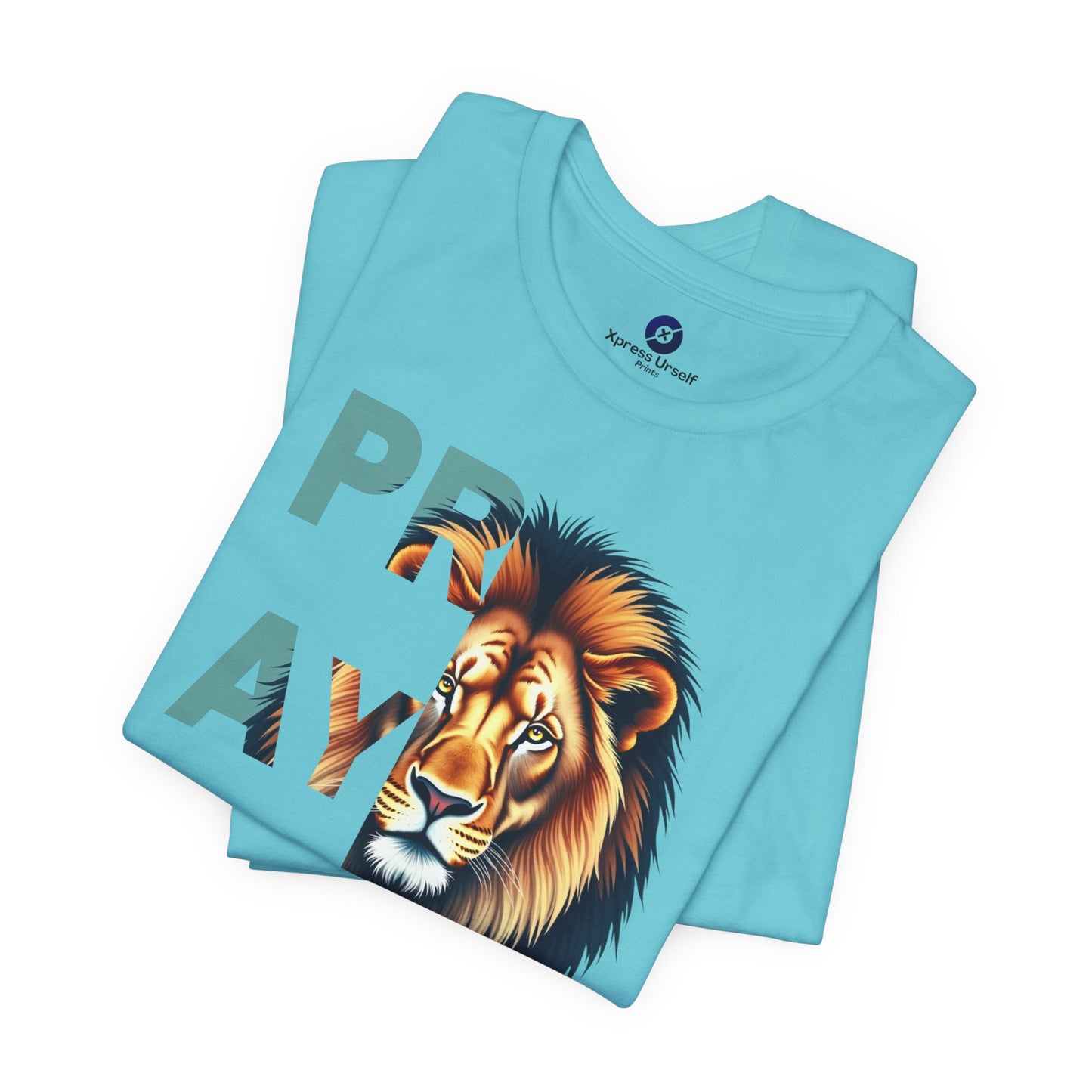 Prayer Lion Unisex Jersey Tee - Faith & Strength Shirt