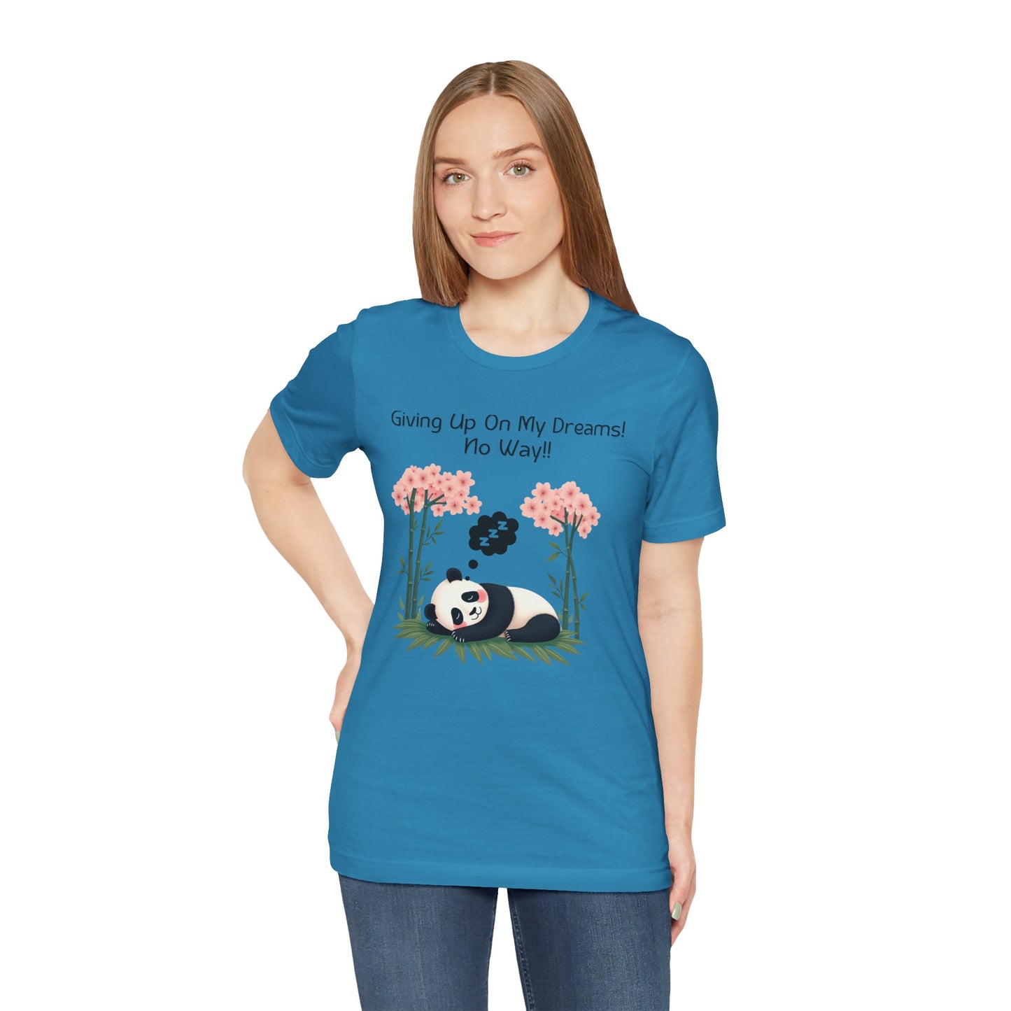 Panda Dreams Short Sleeve Tee - Inspirational Fun Graphic Tee