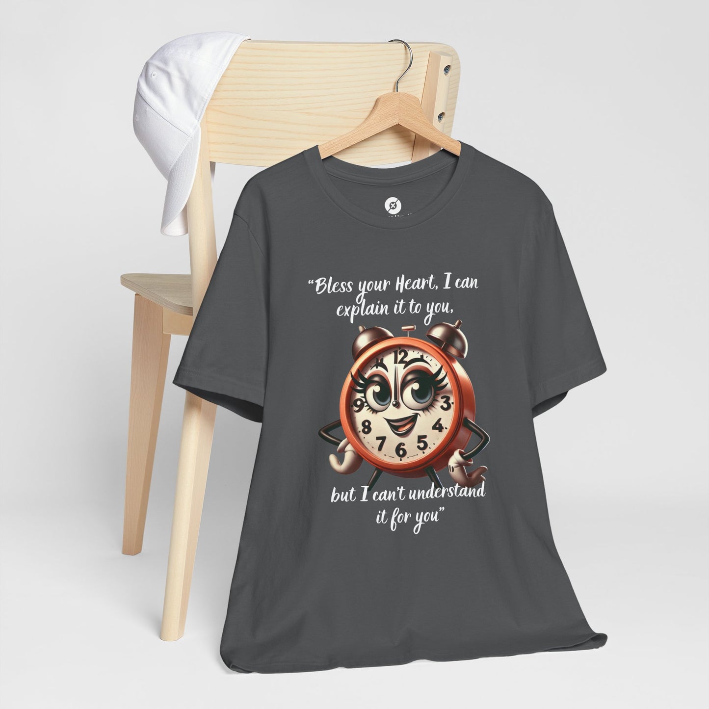 Quirky Clock Graphic Tee - "Bless Your Heart" Quote