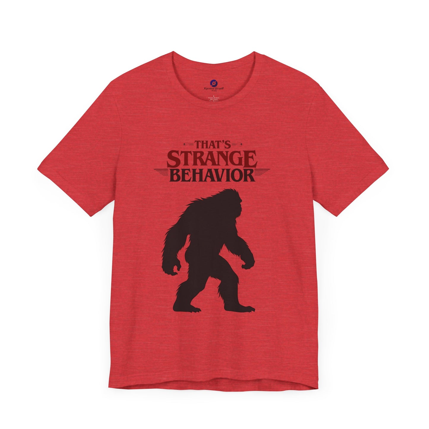 Funny Bigfoot Graphic Tee - That's Strange Behavior Shirt
