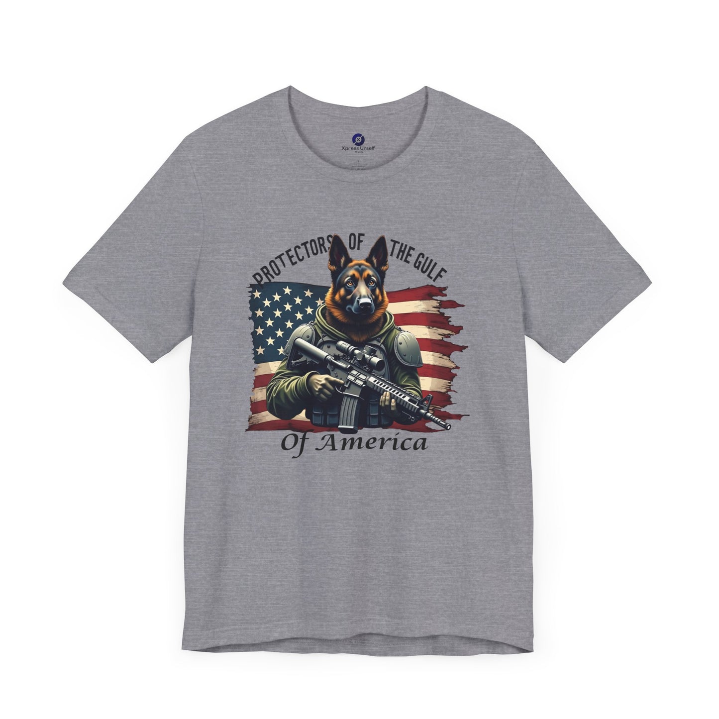 Patriotic Graphic Tee - Protectors of the Gulf