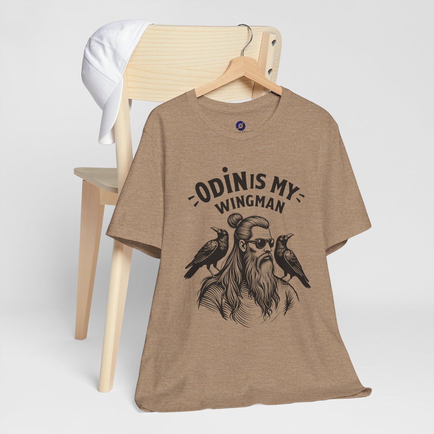 Odin's My Wingman Graphic Tee - Unisex Jersey Short Sleeve Shirt for Mythology Lovers
