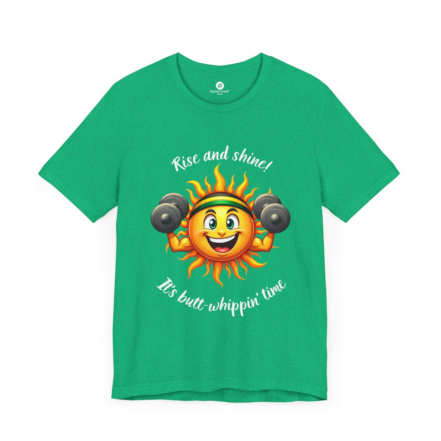 Rise and Shine Gym Tee - Unisex Jersey Short Sleeve T-Shirt for Fitness Lovers