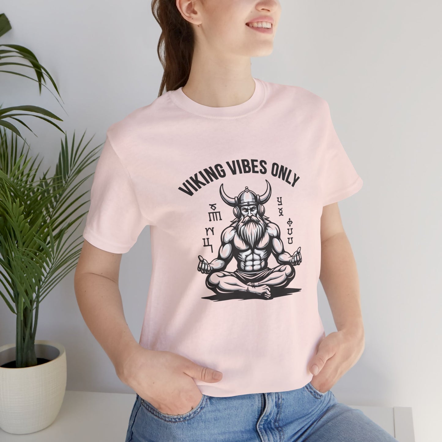 Viking Vibes Only Unisex Tee - Casual Graphic T-Shirt for Norse Mythology Fans