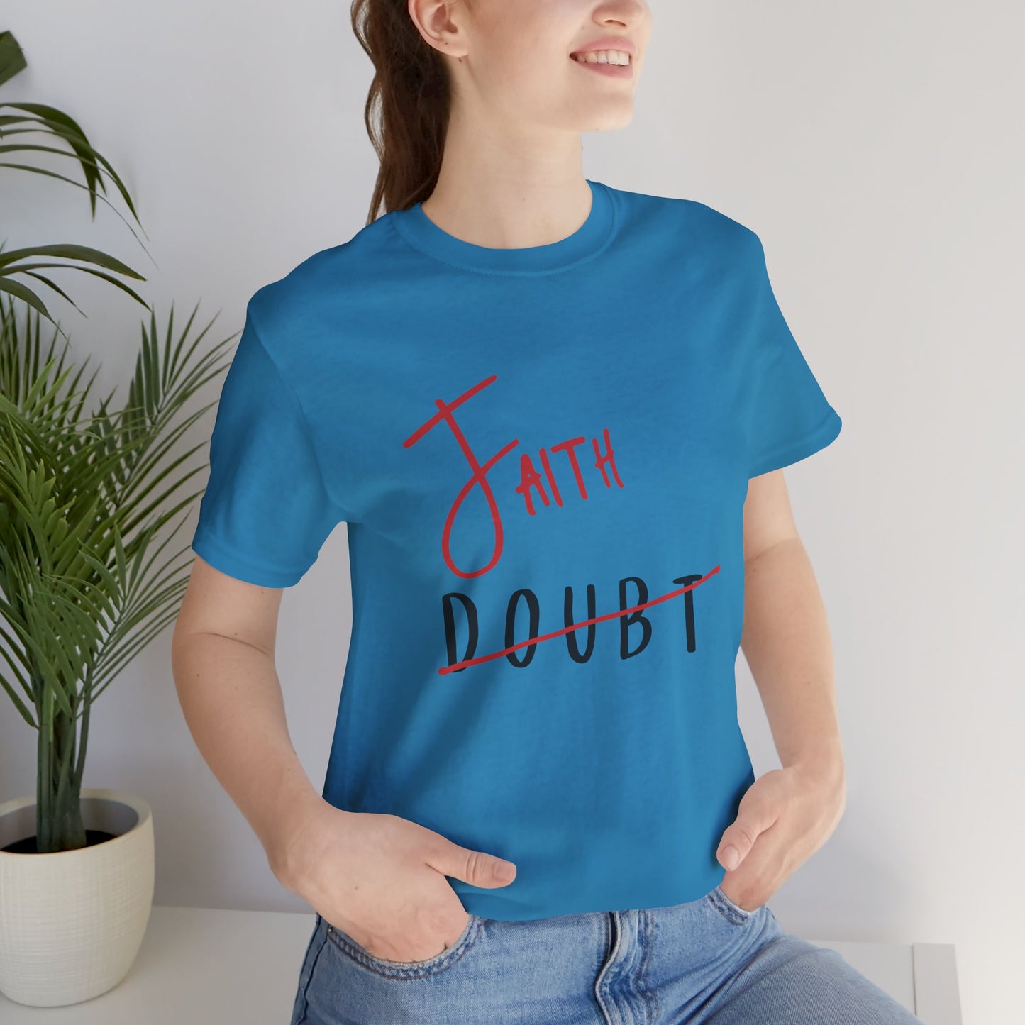 Faith Over Doubt Unisex Jersey Tee