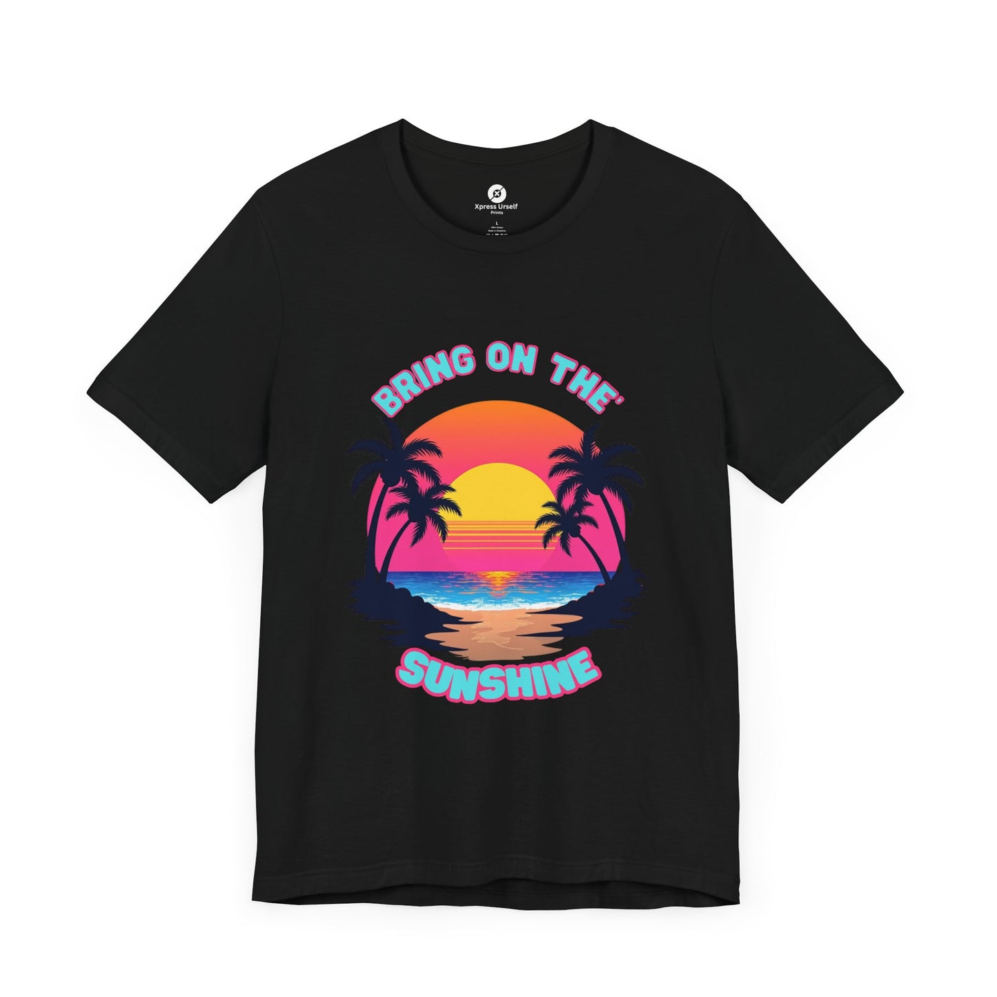 Unisex Jersey Tee - 'Bring on the Sunshine' Tropical Vibe