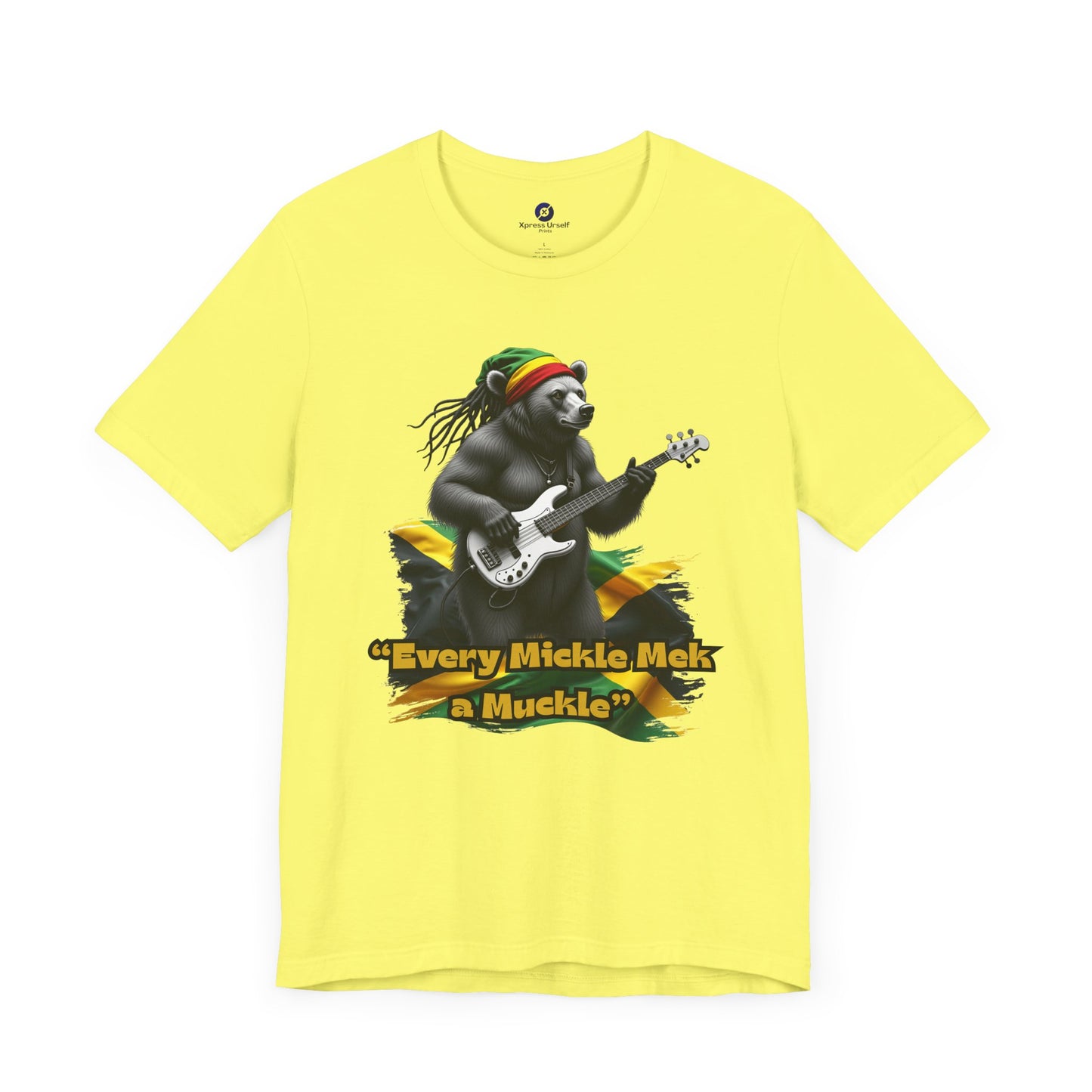 Reggae Panda T-Shirt - "Every Mickle Mek a Muckle" - Unisex Jersey Tee