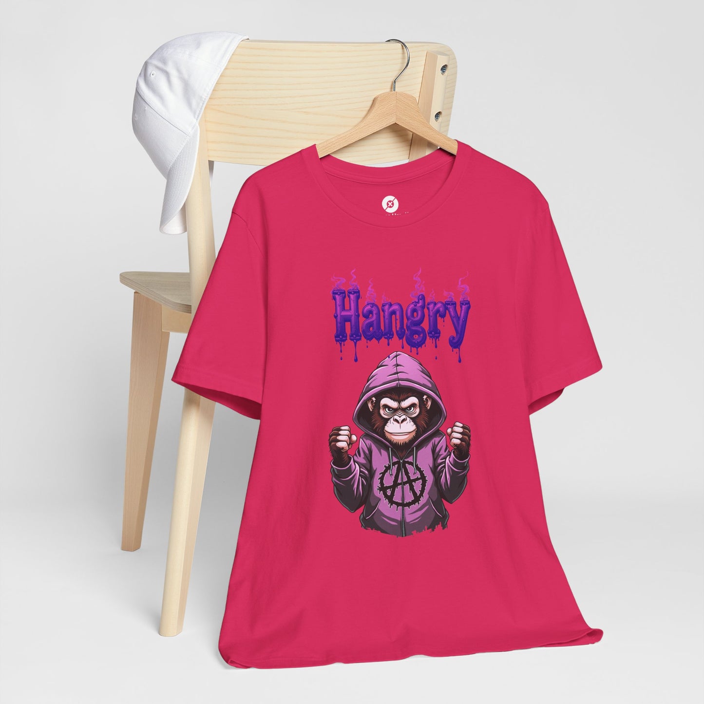 Hangry Gorilla Unisex Jersey Tee - Fun Graphic T-Shirt for Food Lovers