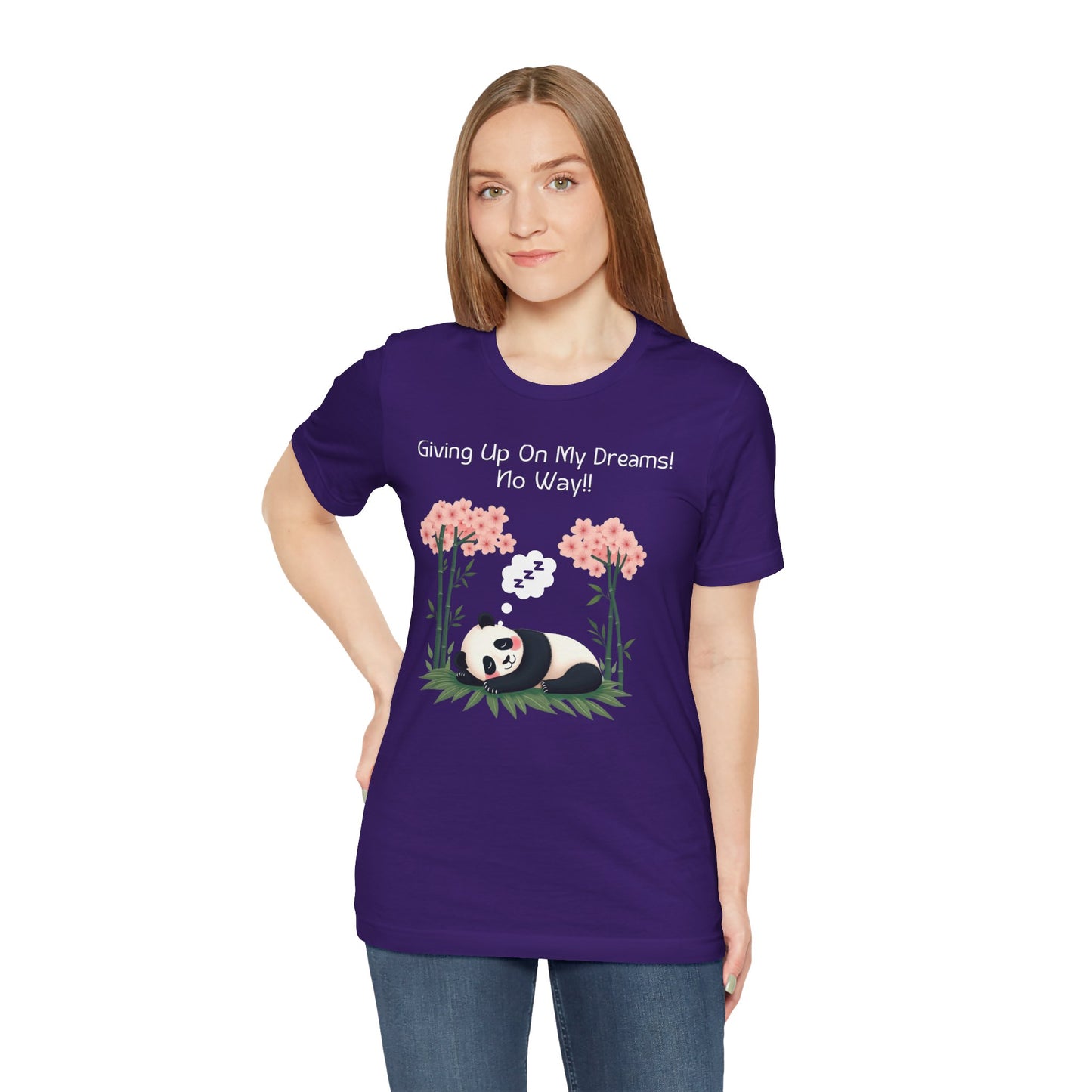 Panda Dreams Short Sleeve Tee - Inspirational Fun Graphic Tee