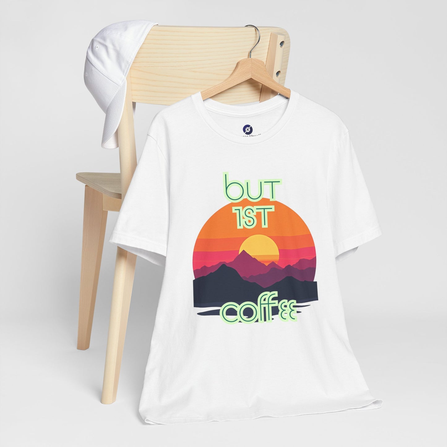 But First Coffee Unisex Jersey Tee - Fun Graphic Tee for Coffee Lovers