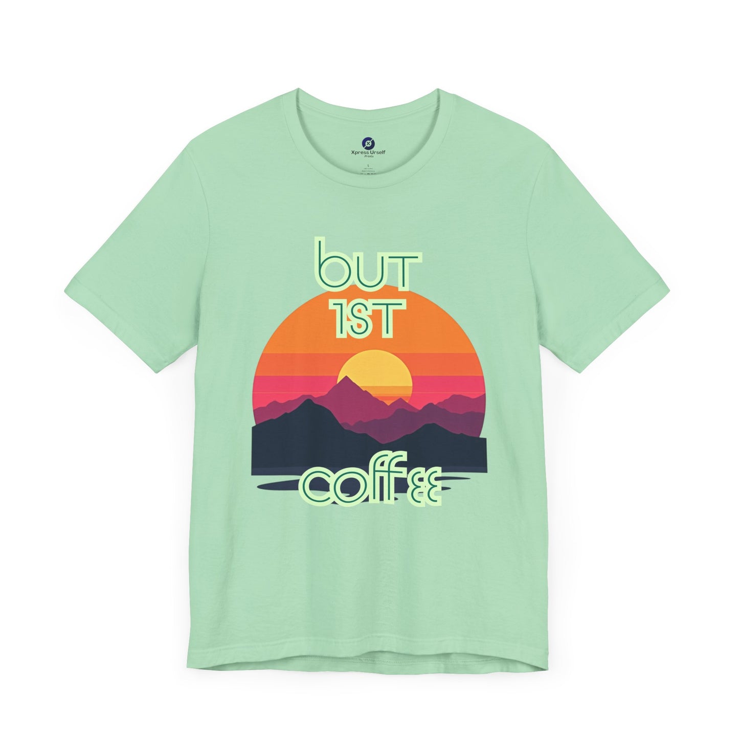 But First Coffee Unisex Jersey Tee - Fun Graphic Tee for Coffee Lovers