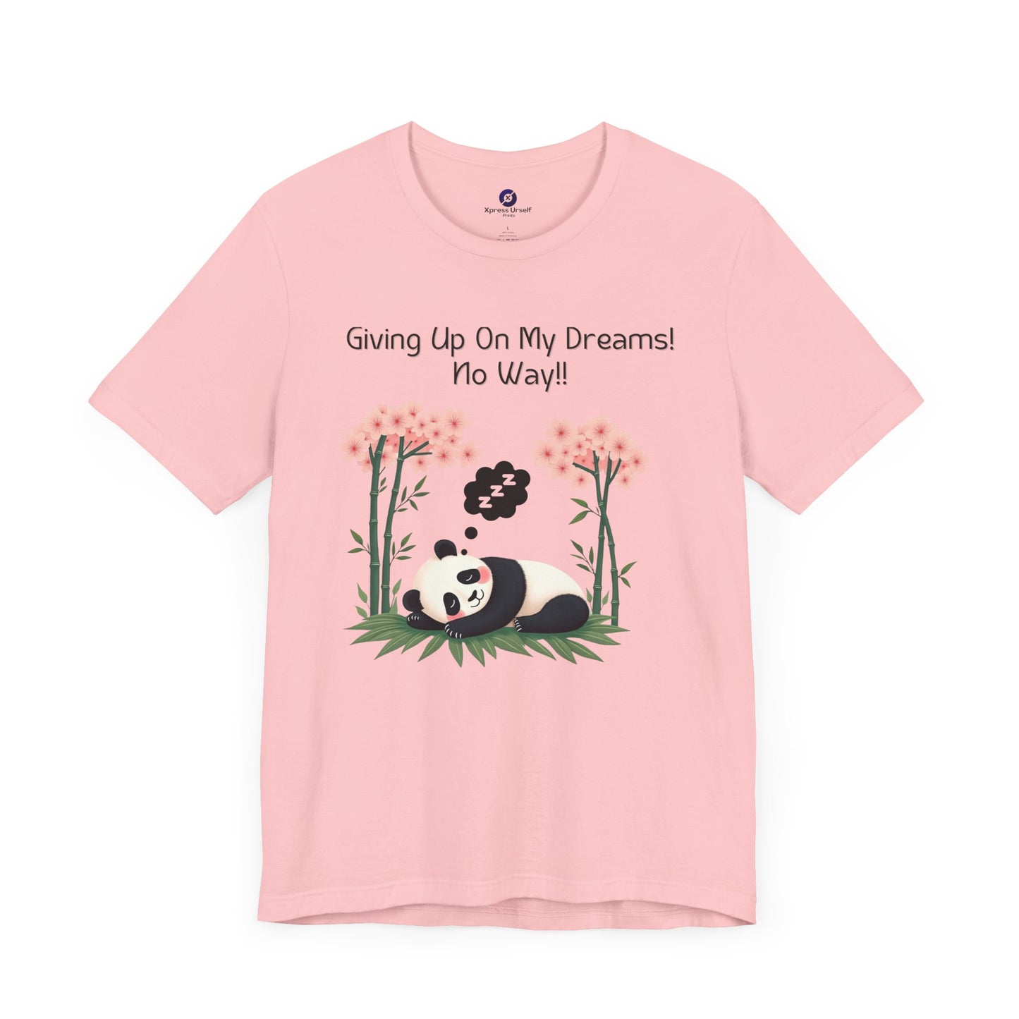 Panda Dreams Short Sleeve Tee - Inspirational Fun Graphic Tee