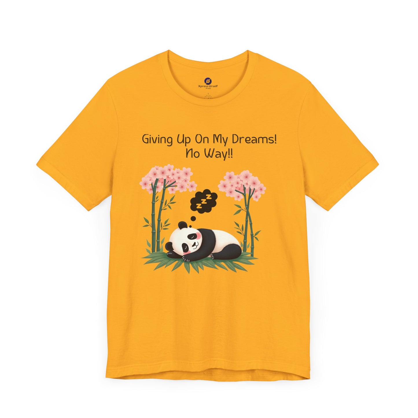 Panda Dreams Short Sleeve Tee - Inspirational Fun Graphic Tee