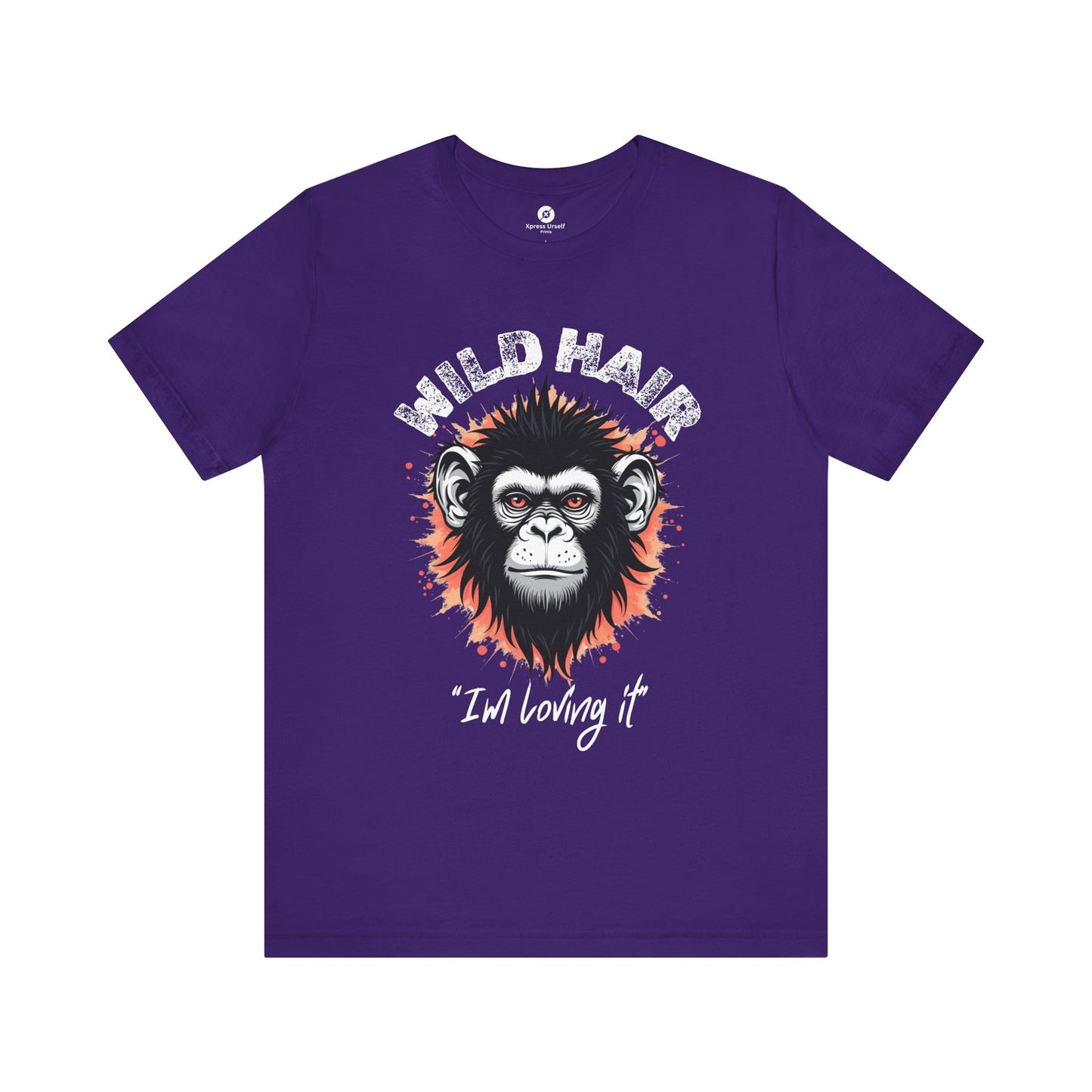 Wild Hair Gorilla Unisex Short Sleeve Tee | Fun Graphic Shirt for Casual Wear