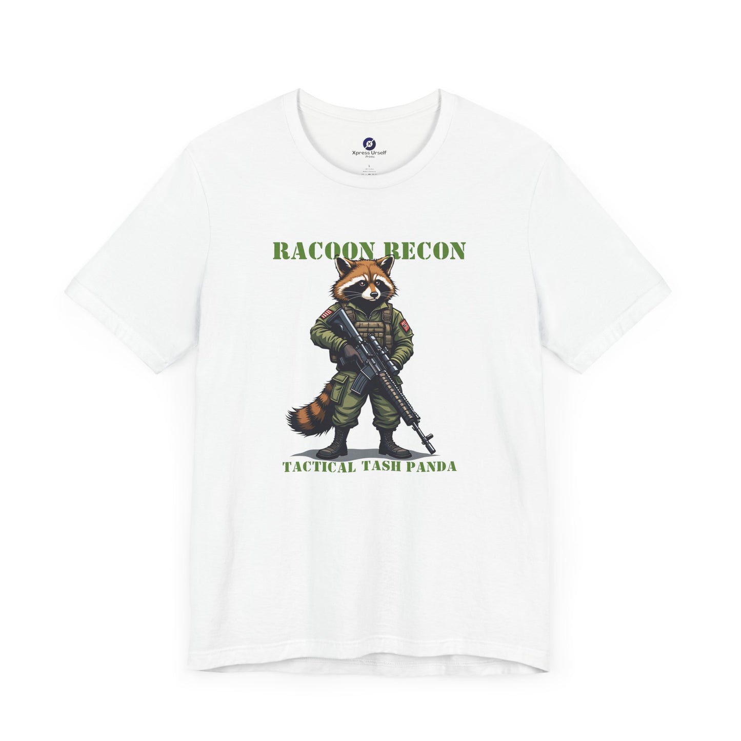 Tactical Raccoon Tee - Unisex Short Sleeve Shirt for Adventurers