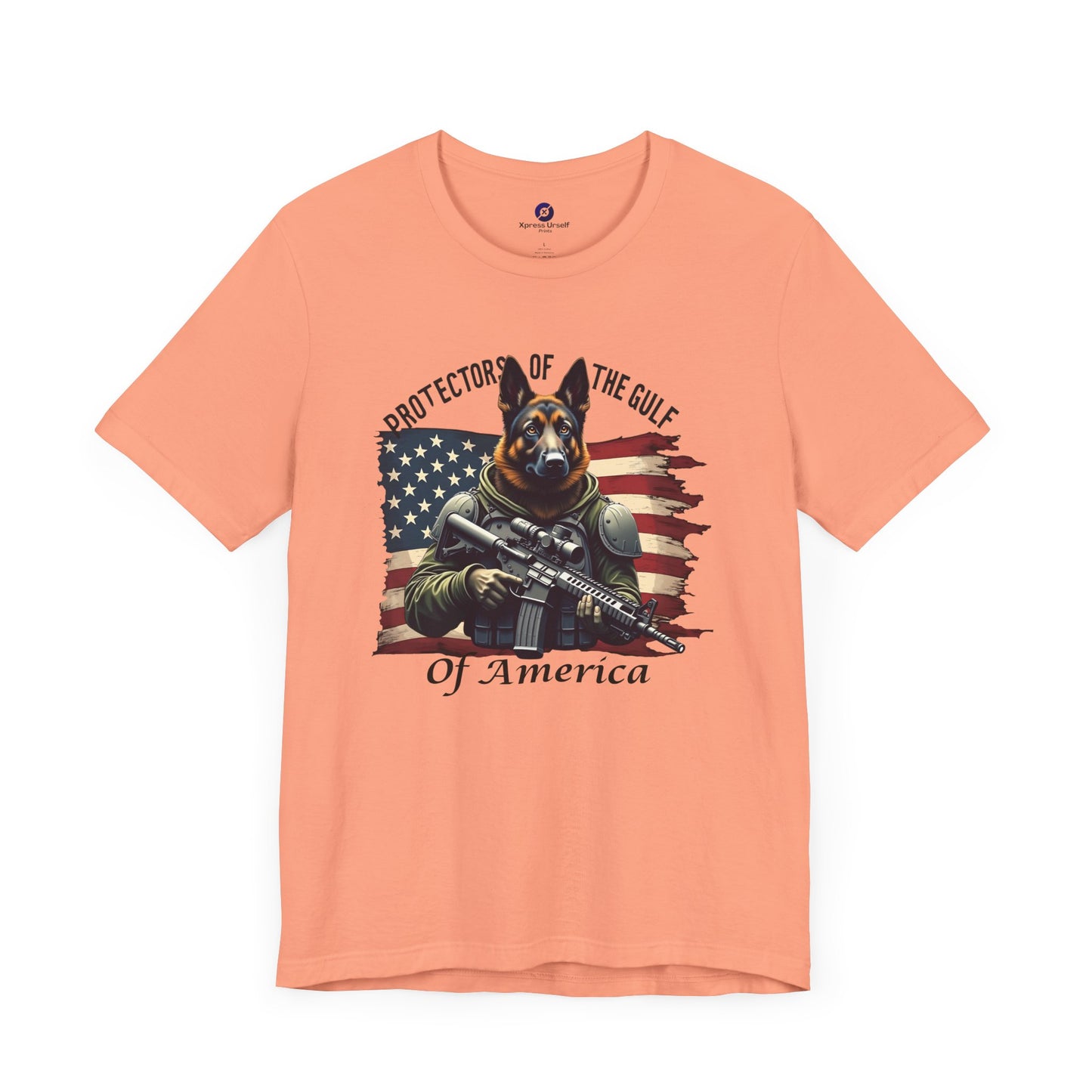 Patriotic Graphic Tee - Protectors of the Gulf